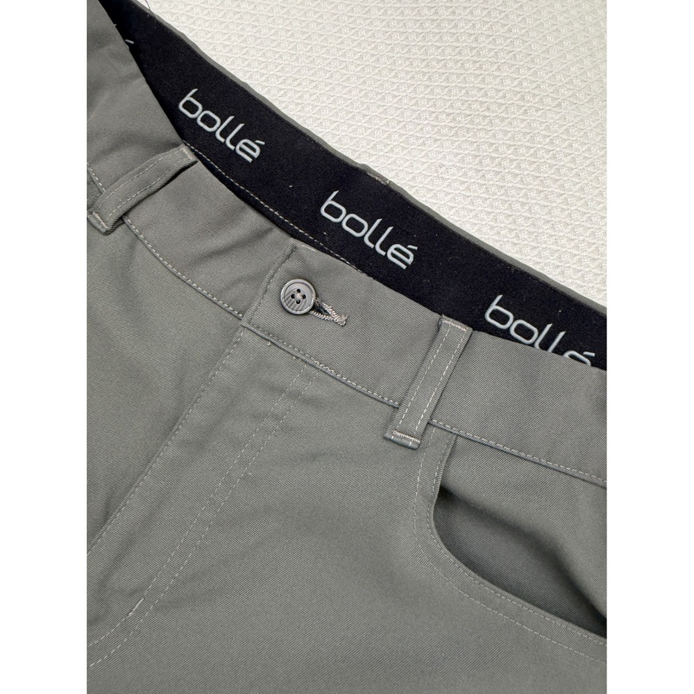 Bolle Dark Grey Performance Golf Pants Men 34x32 Tech 5-Pocket Straight Leg